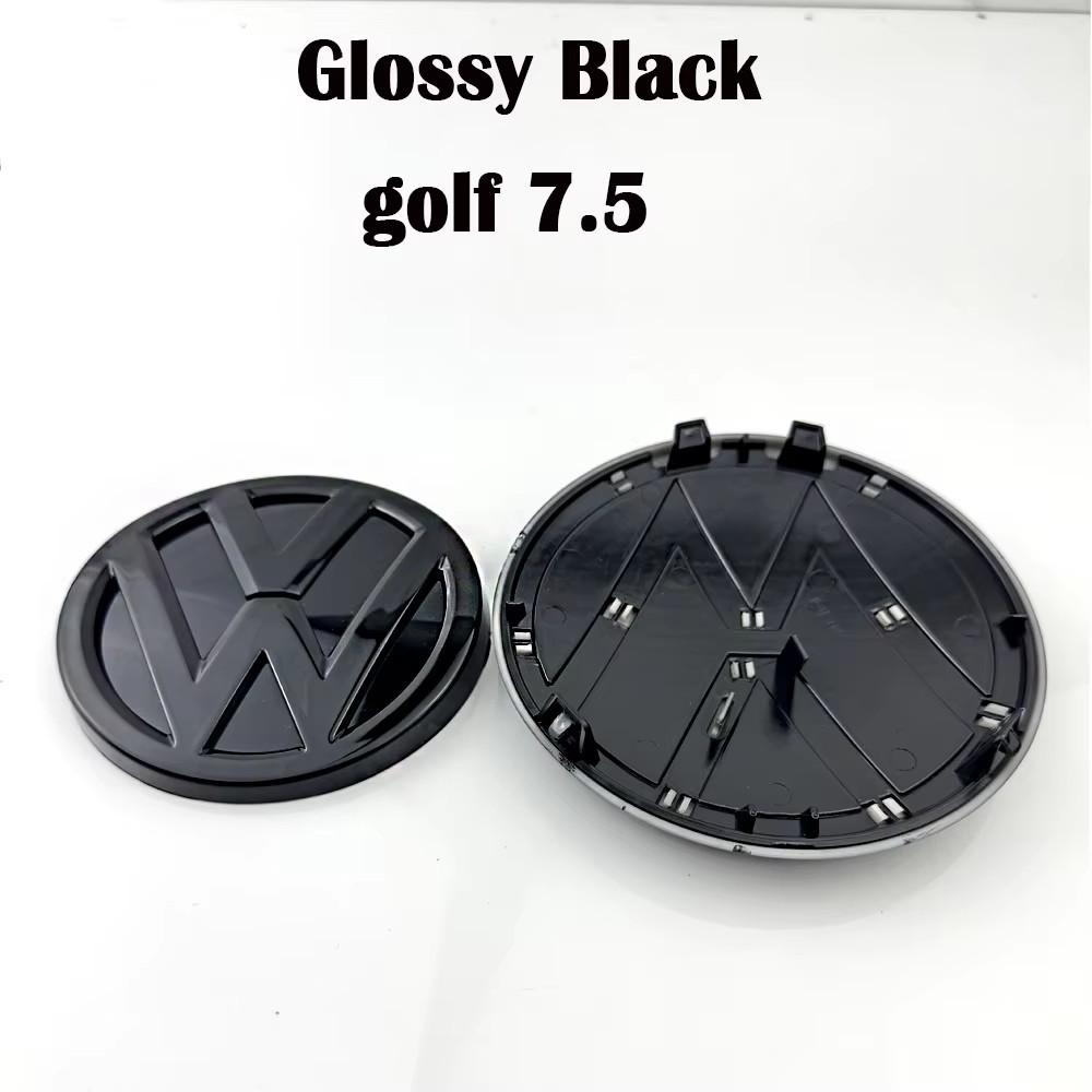 qqq- Replace 2pc Car Front Grille Badges Cover Rear Trunk Emblem Covers Stickers For Volkswagen VW GTI Golf 5 MK6 Golf 7 MK7.5