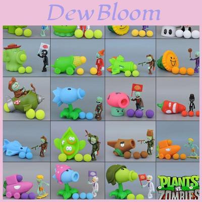 Pvz Plants Vs Zombies Peashooter Pvc Action Figure Easter Wood Decoration For Kids