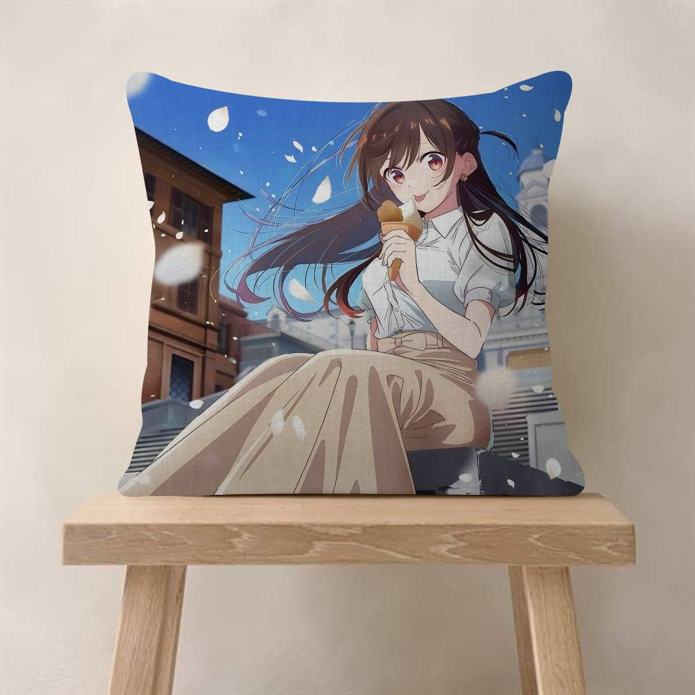 Ichinose Chizuru Anime RentaGirlfriend Pillow Gift Home Office Decoration Pillow Bedroom Sofa Car Cushion CoverPillow Case