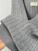 Plus Size Women's Solid V-neck Knit Vest for Spring/Autumn 2026 - Versatile Cardigan Outerwear 