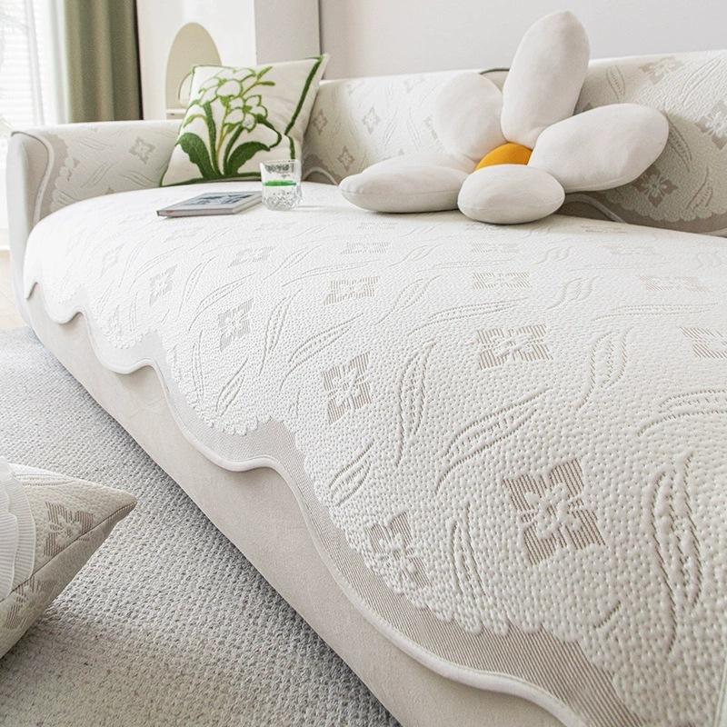 

Cool Ice Silk Sofa Cushion Summer Mat Cool Cushion New One-Piece Fixed Non-Slip Special-Shaped Sofa Cover 90*70cm
