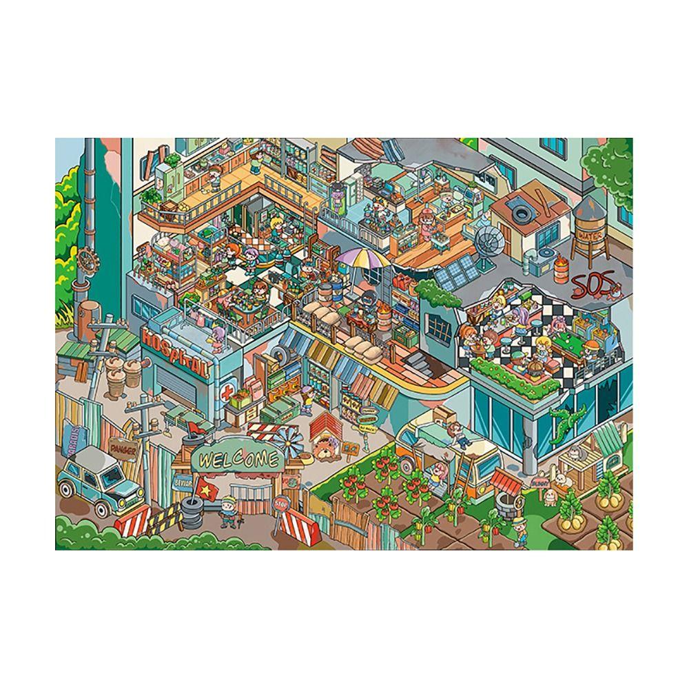 Cartoon Landscape Making Sticker Plus Size Decorative Game Stickers  For Kids Adults