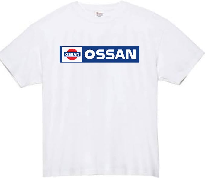 

OSSAN Ossan Ossan Letter Joke Parody Short Sleeve White Funny Short Sleeve Size 2XL [XOXOSEXY] T-Shirt, белый