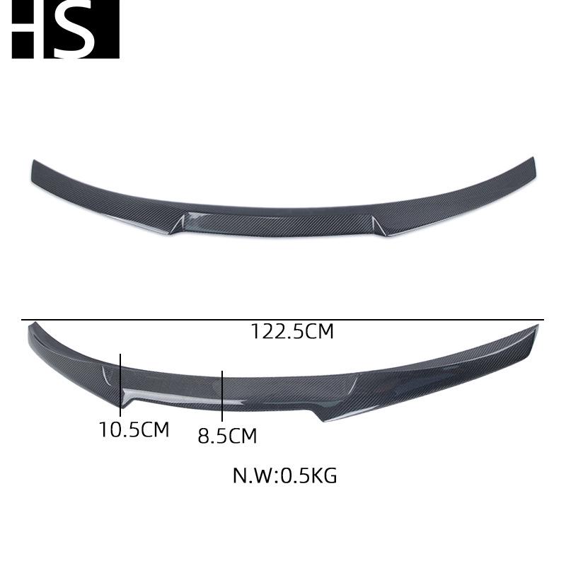 12-19 BMW 3 Series F30 F35/M3 F80 M4 Style Carbon Fiber Rear Spoiler