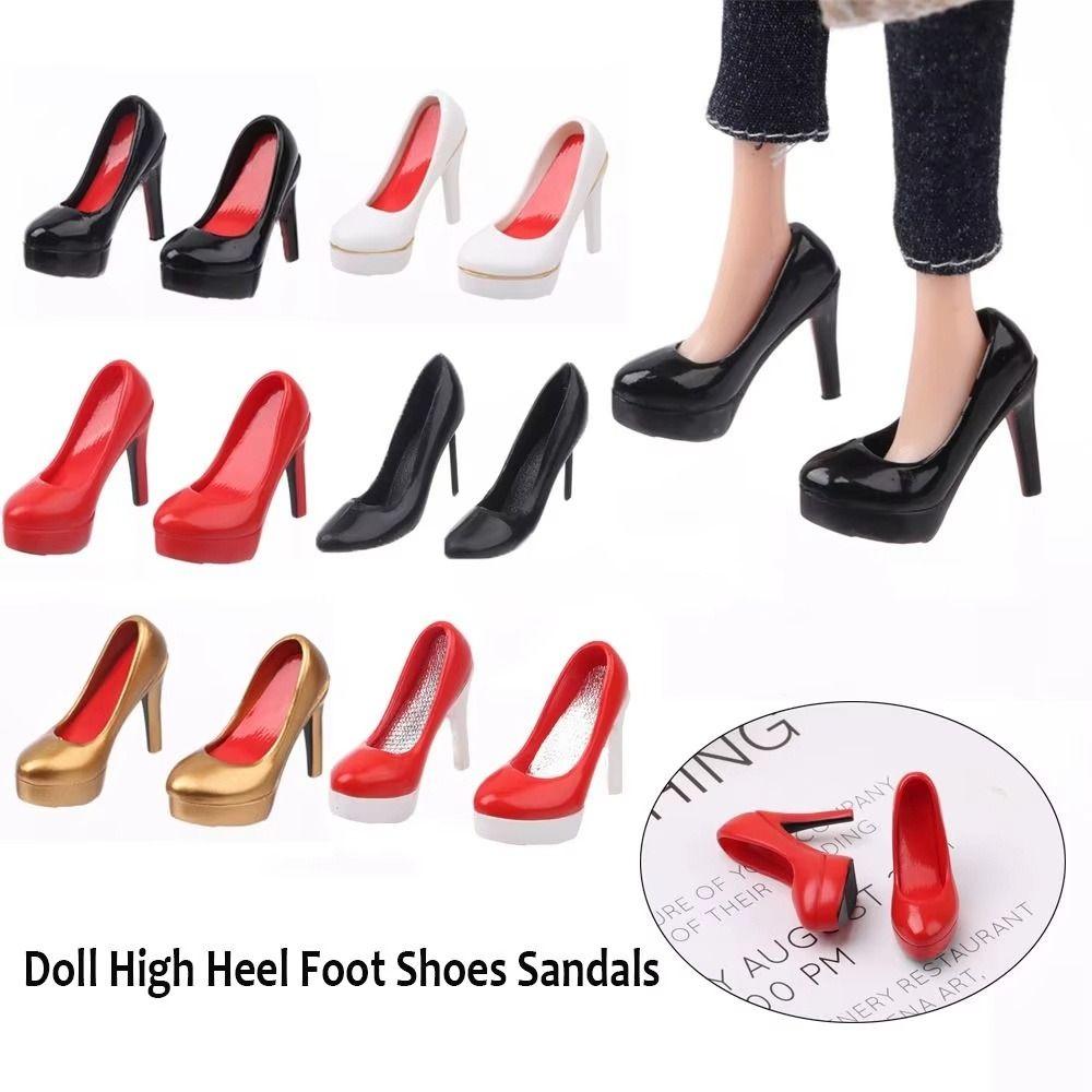1/6 Scale 1/6 High Heel Shoes Simulation Doll Shoes Fashion Doll Stiletto Shoes Doll Accessories