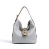New High-end Leather Niche Design Shoulder Bag Daily Commuting Large-capacity Bucket Casual Messenger Bag Women