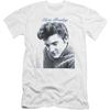 Elvis Presley - Mens Script Sweater Premium Slim Fit T-Shirt