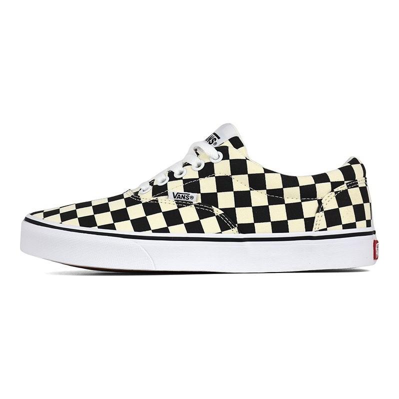 Vans Era Doheny à Lacets Damier Chaussures de Skate Décontractées à Tige Basse Unisexe sneaker Noir Jaune VN0A3MTFIB8