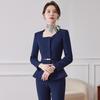 Women's Dark Blue Professional Suit - Spring/Summer Hotel Manager Reception Uniform
