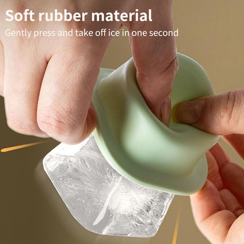 Square Ice Cube Molds Food Grade Silicone Ice Cream Mould Tray with Popsicle Stick Mini DIY Jelly Pudding Ice Ball Maker Tools