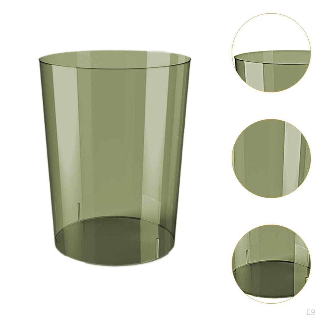 Clear Round Waste Bin for Home, Office And Children's Room
