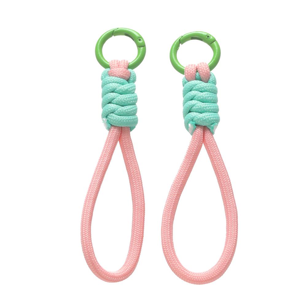 1pc Colorful Braided Lanyard Keychain for Phone Case Women Anti Lost Knot Rope Strap Car Key Chains Diy Accessories Keyring