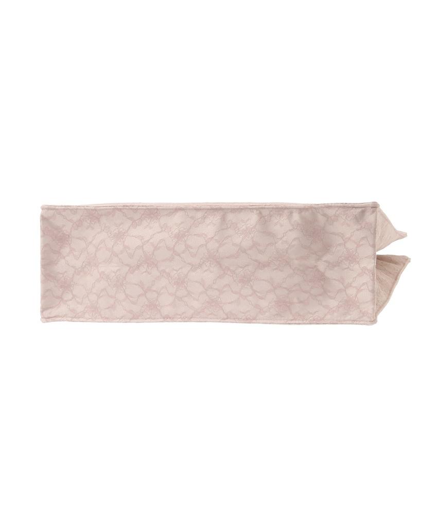 Maison de Fleur Women's Pink Square Tote Bag with Embroidered Lace Logo