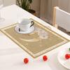 Islamic Style Moon Architecture Linen Table Mat Middle East Ramadan Rectangular Heat-resistant Placemat Accessories Cute Gifts