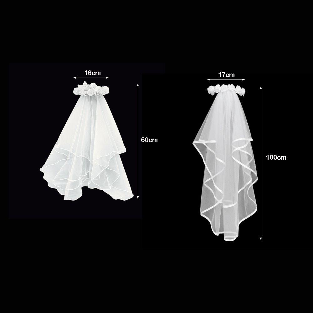 Double Layer Bridal Veil White Pearl Edged Wedding Veil Elegant Pearl Veil Wedding Bridal Party