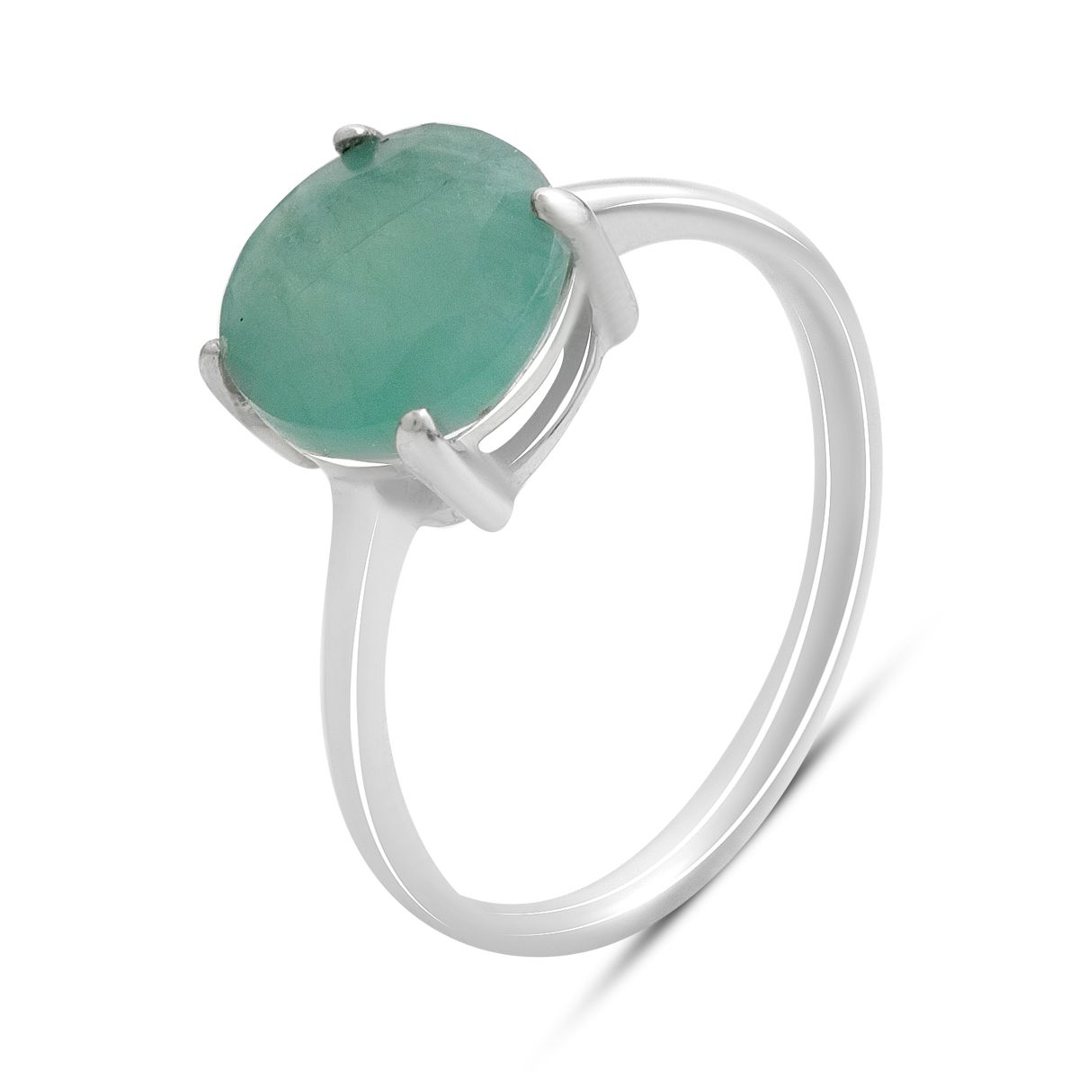 

Silver ring with a natural emerald 2.263ct, item weight 2.09 g (2206323) 17 смарагдовий
