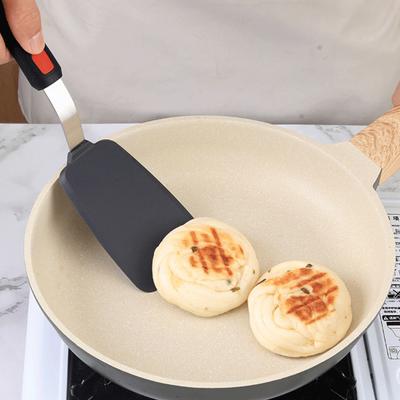Spatula Isıya Dayanıklı Yapışmaz Gıda Sınıfı Rahat Tutuş Ergonomi Silikon Mutfak Pişirme Spatula Ev Gereçleri