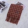 Autumn and Winter Casual Comfortable Warm Breathable Outer Scarf Simple Personality Plaid Printing Outdoor Play Cold Scarf