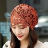 Single Layer Knit Beanies Dual-use Weave Cap Retro Crochet Hollow Knitted Hat  Ladies
