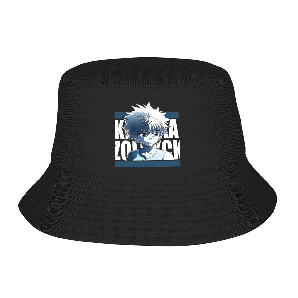 Hot Headwear Anime Hunter X Hunter Accessories Bucket Hats Street Women Hot Sun Hats Killua Zoldyck HxH Bob Packable Fishing Hat