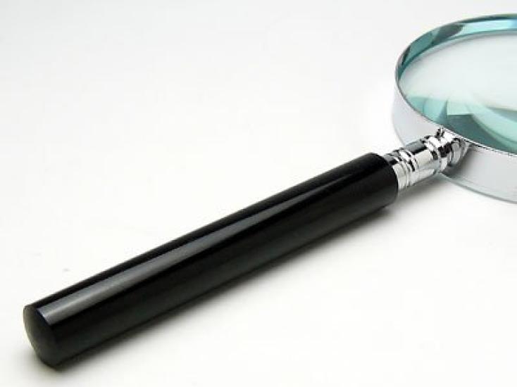 Clear Optics Handheld Magnifying Glass with 2.5x Magnification, 90mm, R-90