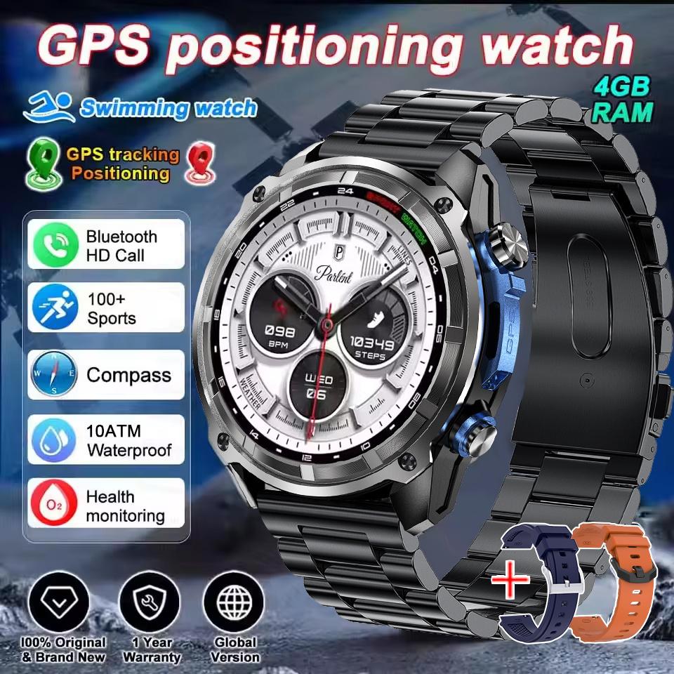 Military Offline Map 1000mAh Battery Smart Watch 4GB Big Memory GPS Navigation MP3/MP4 Player Swim Sports Trackr Smartwatch