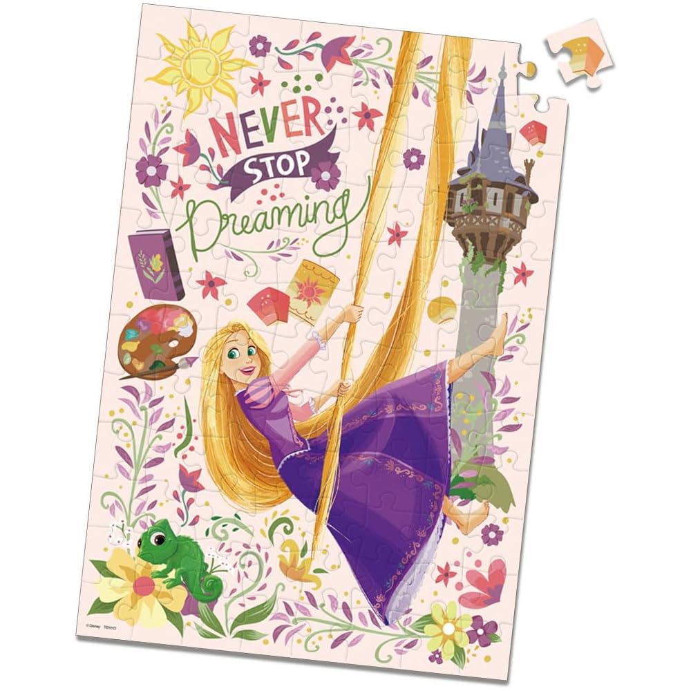 Tenyo Disney Princess Tangled Puzzle 96 Pieces 26x38cm Antibacterial Coating Kids' Jigsaw Puzzle