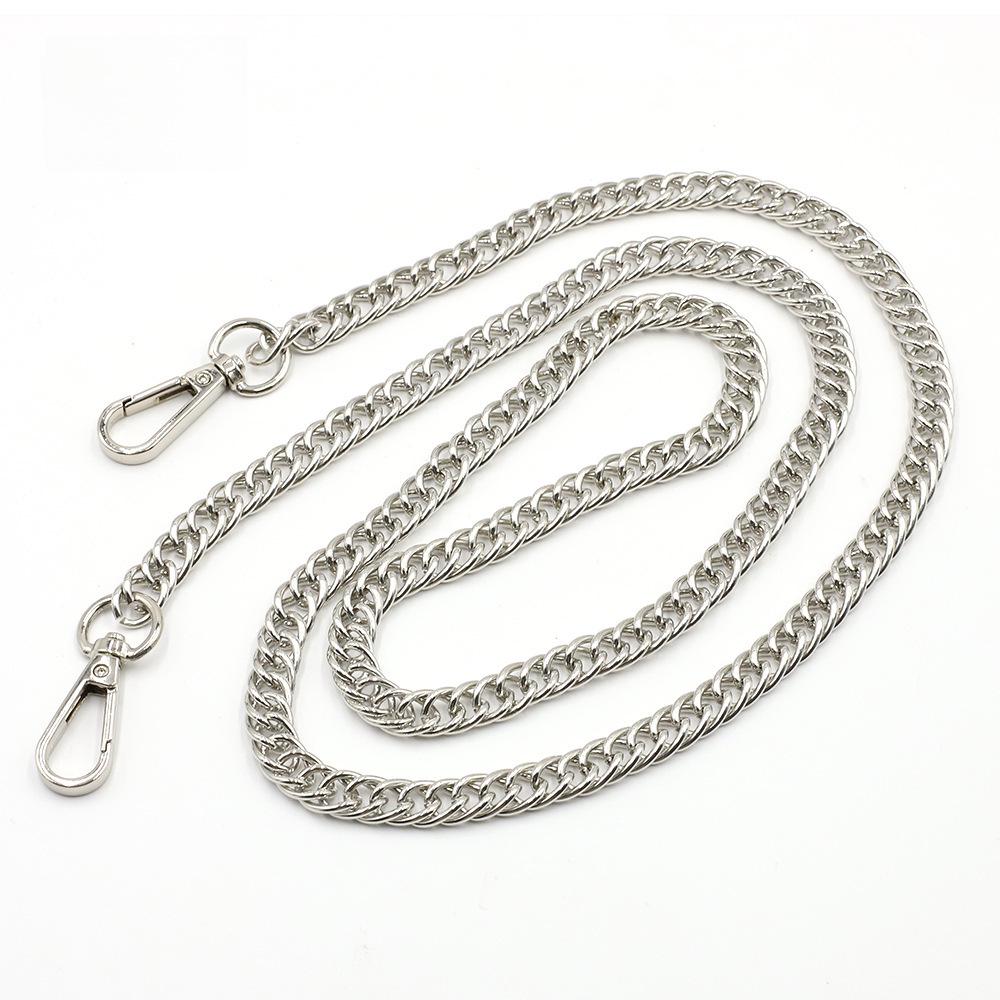 Umhängetaschengurt aus Metall mit Kette, 120 cm, für Schultertaschen und Gepäck