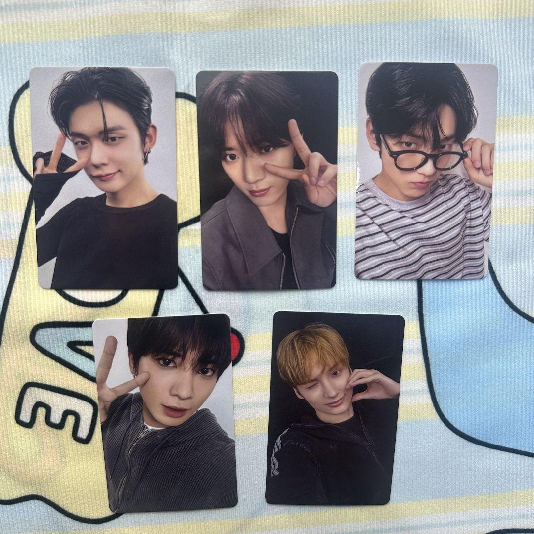 

[USED] TXT LINE MUSIC Member Selfie Unreleased Trading Cards (5 Cards)