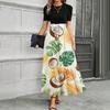 Women’s Summer Dress with Tropical Print Casual Maxi Dresses for Women Formal Dresses for Women Vacation Dress Sundresses for Women