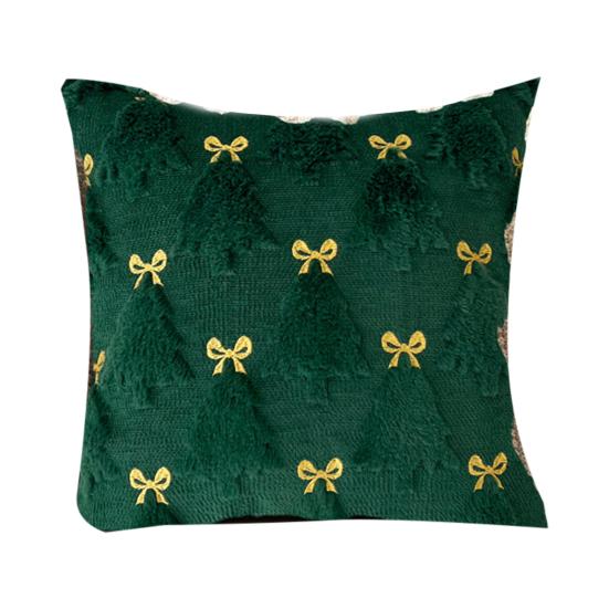 Christmas Plush Pillow Cover 18x18 Inch Decorative Throw Pillow Cover Winter Pillow