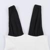Womens 2026 Sleeveless Mini Dress Color Block Patchwork Casual Loose Straight