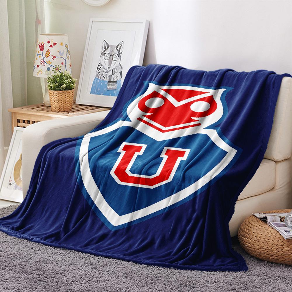 Universidad de Chile Print Flannel Blanket, High quality Comfortable for All Seasons, Home Decor, Warmth and Comfort, Perfect for Christmas Gifts