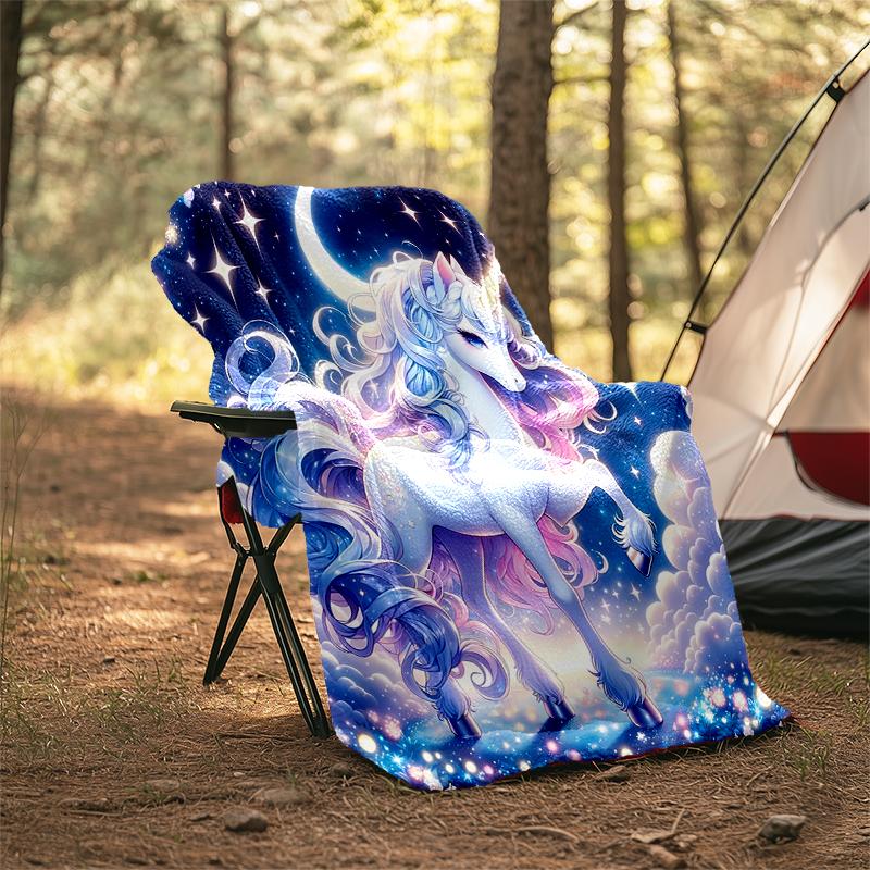 1PC Dream Unicorn blanket, al season lightweigh Poster blanket home office outdoor nap multifunc Poster blanketional blanket