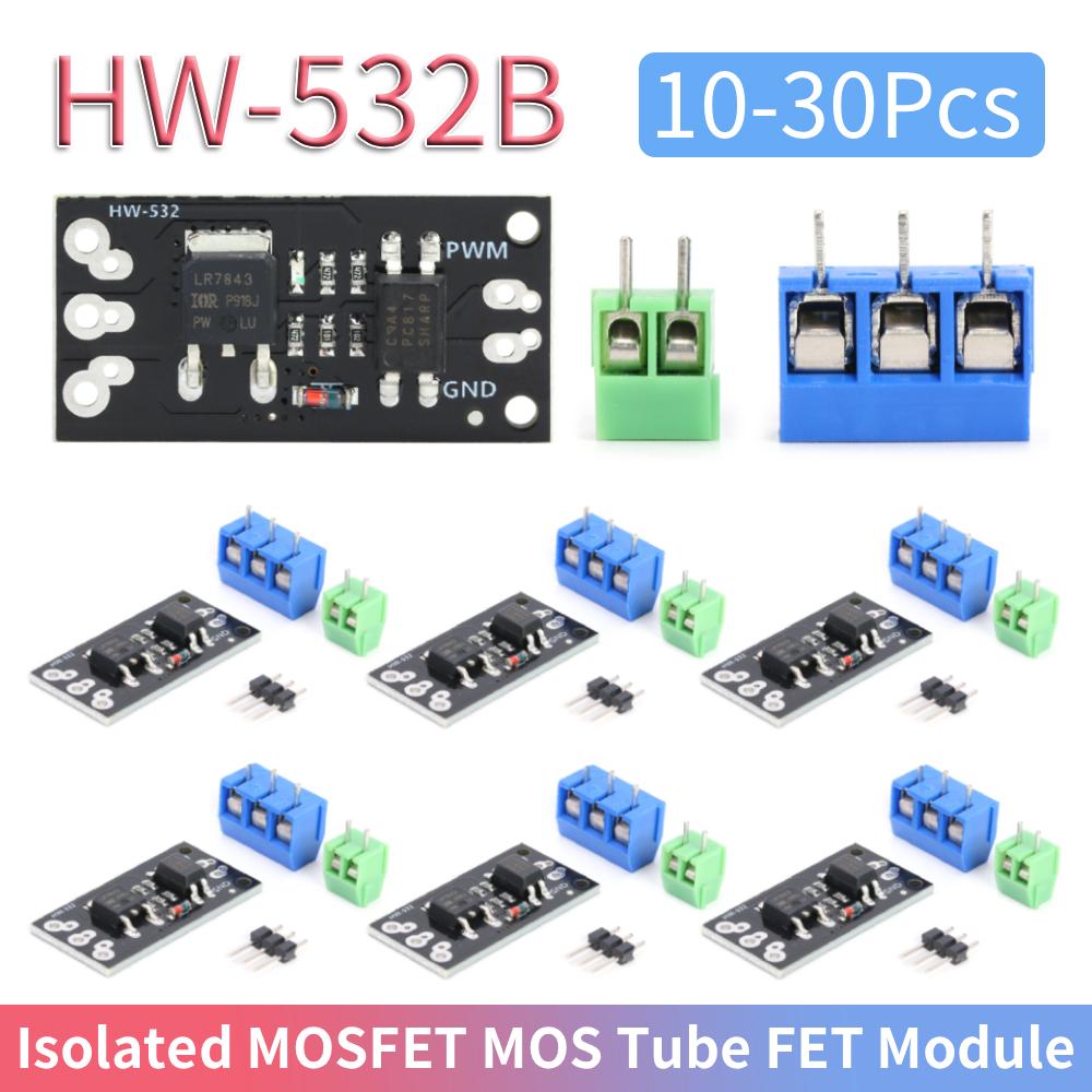 10/20/30 Stück HW-532B LR7843 Isoliertes MOSFET MOS-Röhren FET-Modul mit High- und Low-Level-Controller Ersatz-Relaisplatine