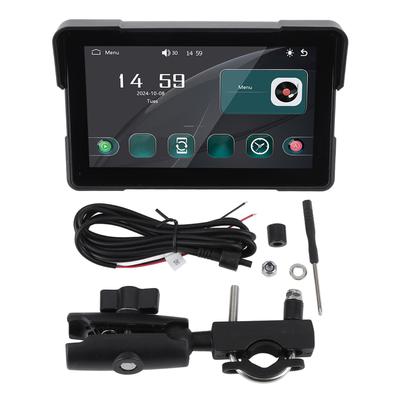 Motorcycle Navigator 7 Inch Waterproofing Touchscreen Portable for Carplay for Android Auto GPS Navigation System for