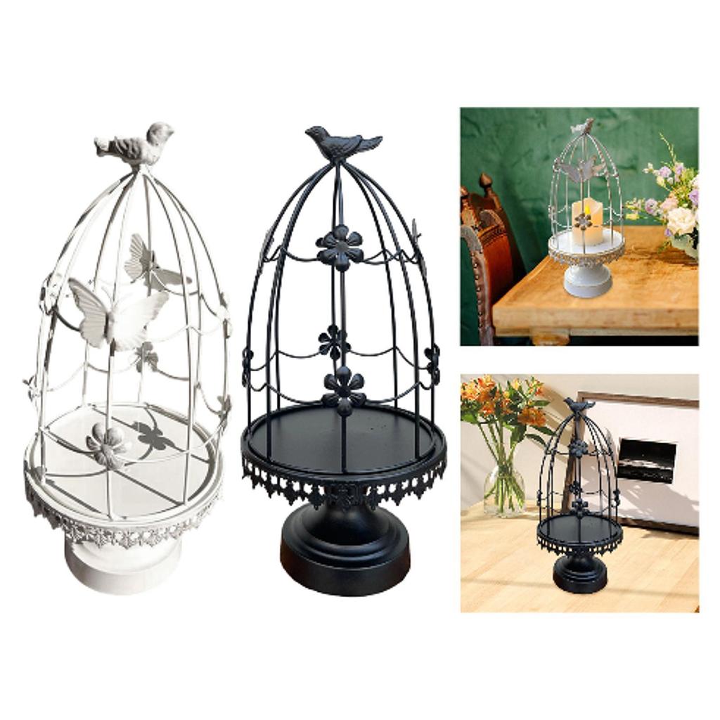 Birdcage Candle Holder Tealight Holder Decoration Club Rack Candle Stand for Dining Room Home Farmhouse Party Kitchen Counter