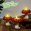 Cozy Mushroom Tealight Holders, Set of 1 Fairycore Farmhouse Decor for Table Centerpiece, Perfect Gift Idea