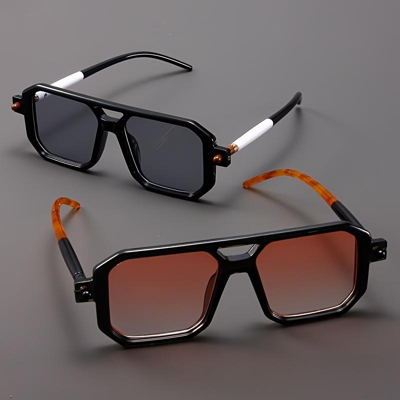 Retro Oversized Glasses for Women Stylish Two-Tone Temples Perfect for Party Decoration