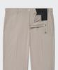 Musinsa Standard [Cooltandard] Relaxed Tapered Hidden Banding Crop Slacks [Light Beige]