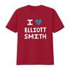 I Love Elliott Smith Album Music Retro Black T Shirt Perfect for Fans vintage Washed Versatile Stretched Comfortable