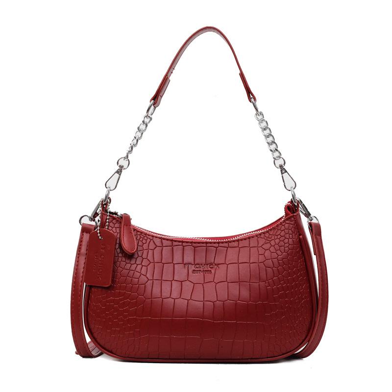 

Многосекционная большая вместимость, передовое моделирование, мягкая и прочная, модная, изысканная, новая, легкая, роскошная, деловая сумка кроссбоди через плечо бордовый