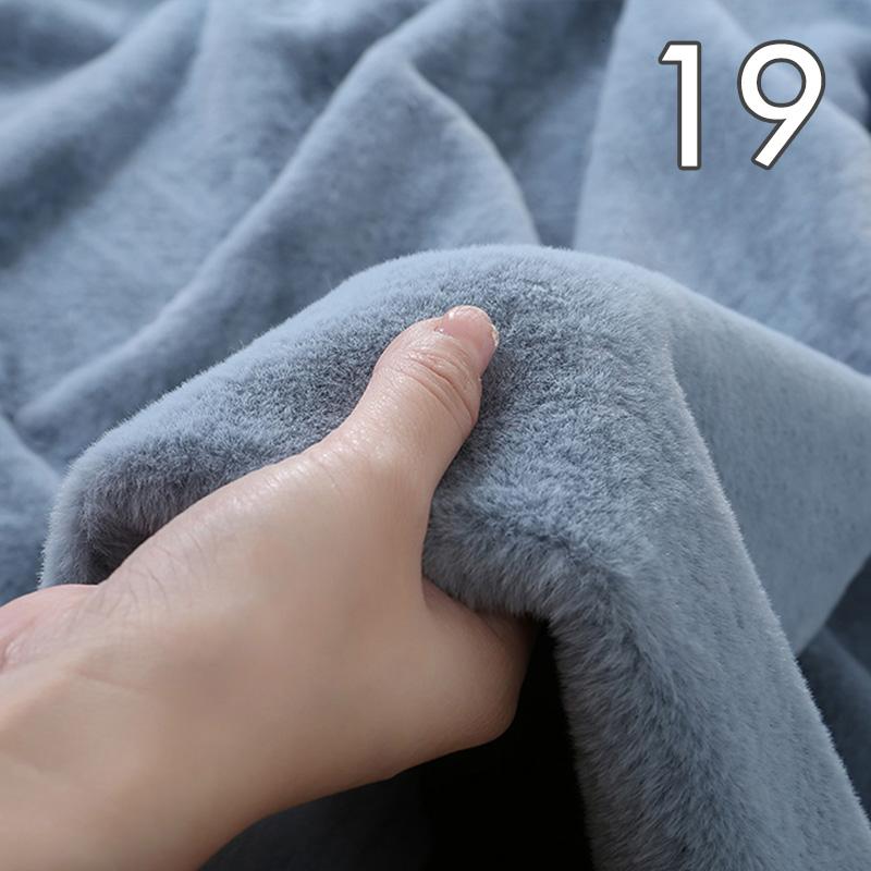 Tissu Peluche Super Doux Polyester Imitation Fourrure de Lapin Rex Épais 50*50cm Pour Fond d'Étalage Comptoir Vêtements de Poupée