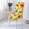 Floral Dining Chair Cover Spandex Elastic Chair Slipcover Case Stretch Chair Covers For Wedding Hotel Banquet Housse De Chaise