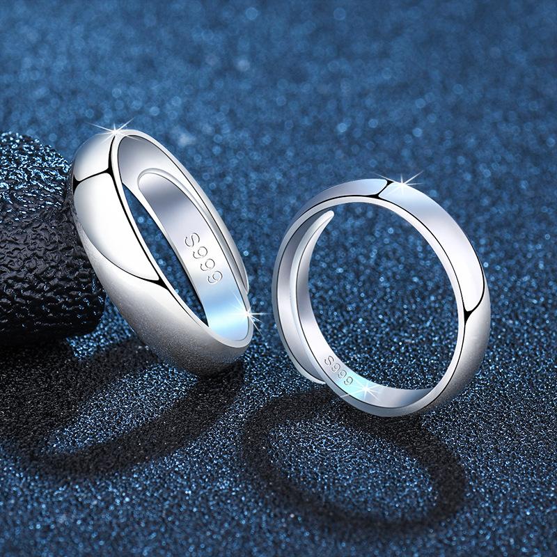 925 Sterling Silber Glatte Ringe Hohe Qualität für Damen-Temperament Bankett Hochzeits Schmuck Jubiläumsgeschenk
