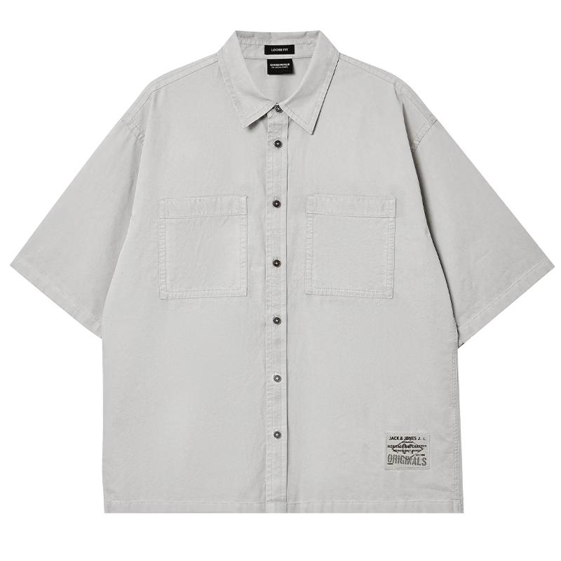 

JACK&JONES Men s Printed Short-Sleeve Casual Shirt L