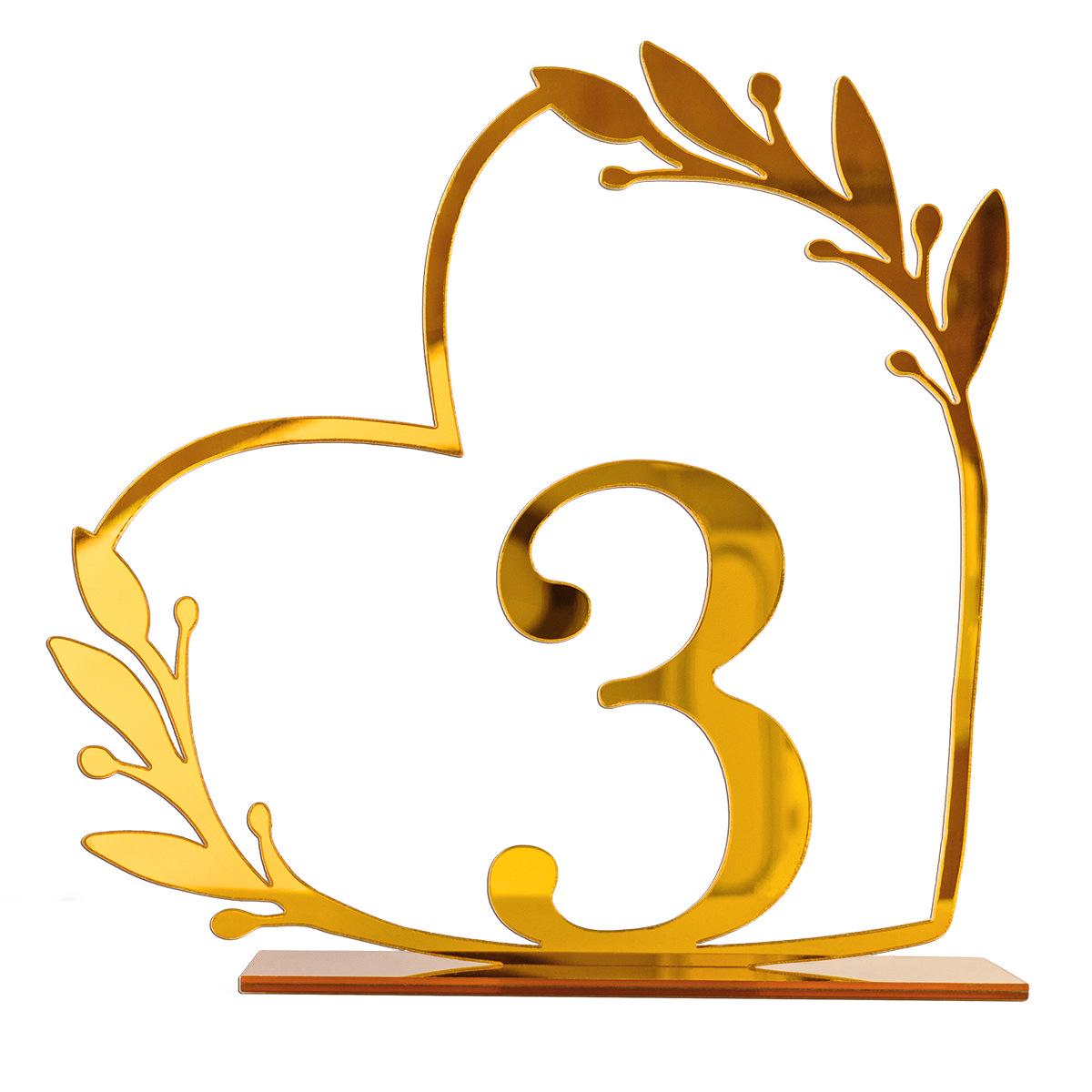 

Акриловая табличка на номер свадебного стола - украшение зеркала своими руками