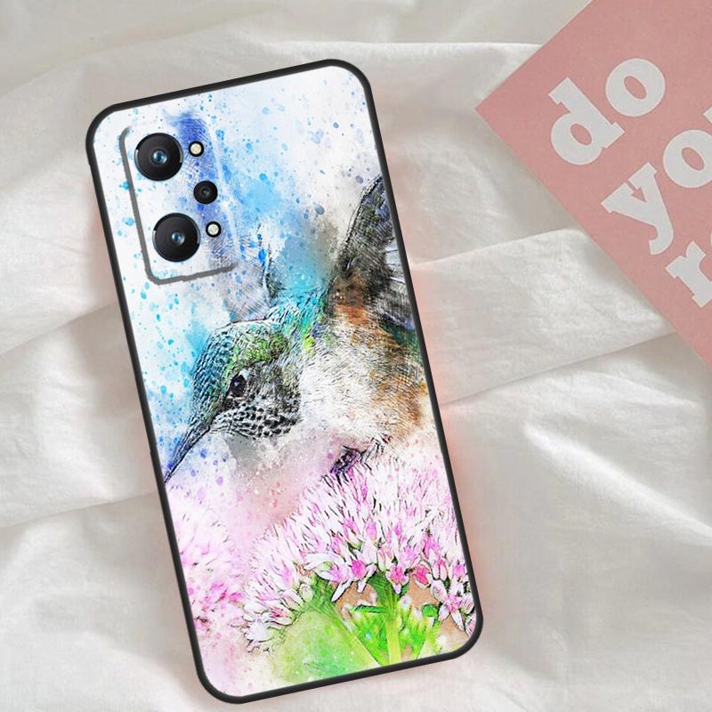 Hummingbird For Realme C30 C31 C33 C35 C55 C21Y GT Neo 5 3T 2T OnePlus 11 10 9 Pro Nord CE 3 2 Lite Case