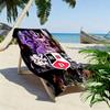 RBD Band Print Beach Towel, Large Soft Quick Dry Towel for Beach Camping Swimming