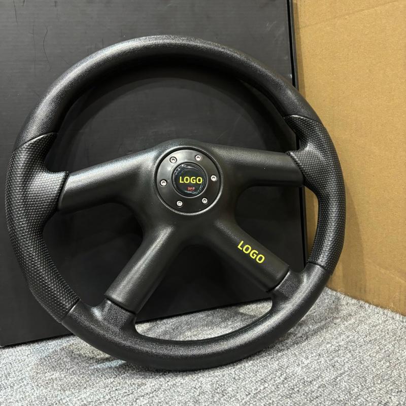 360mm 14-inch black PU steering wheel